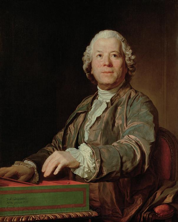 Joseph-Siffred  Duplessis Portrait of Christoph Willibald Gluck (mk08) Norge oil painting art